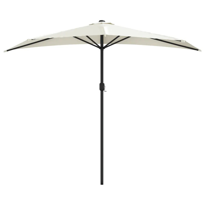 Hudson Oaks Balcony Parasol, Beige, 87.8" H x 118" W