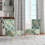 Chaise d'appoint rembourrée en velours Vintage Romance Green Marvel Blooms - Velours