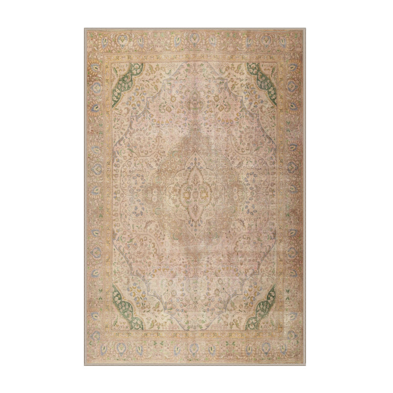 Amryis Performance Oriental Indoor Rug, Rectangle 5' x 7'