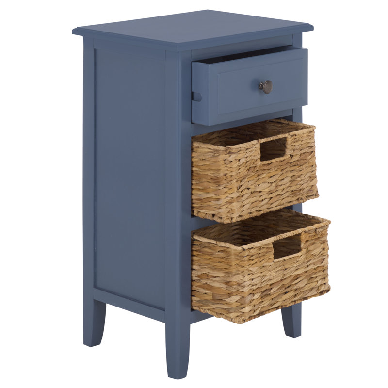 Table de bout avec rangement Santa Cruz, Bleu