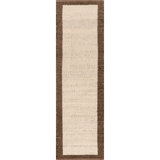Bronwyn Farmhouse Bordered Jute Blend Area Rug