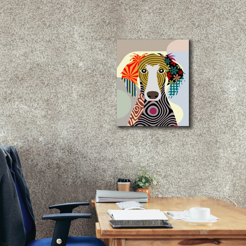 'Saluki' by Lanre Adefioye, Canvas Wall Art, 24" H x 20" W x 0.75" D