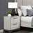 Contemporary Two-Tone White Oak And Gray Finish 2-Drawer Nightstand Bedroom Furniture 1Pc