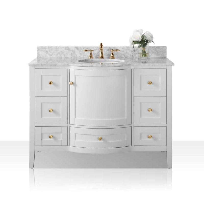 Lauren 48'' W Single Vanity, Gold