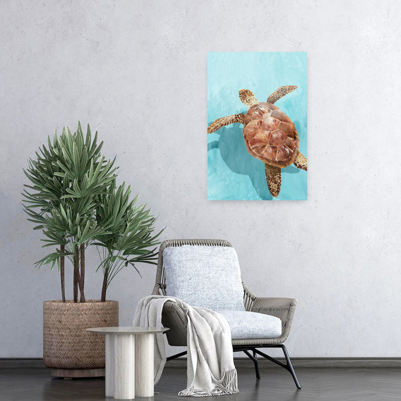 Tortue de mer océan pacifique II, H 24 po x l 16 po