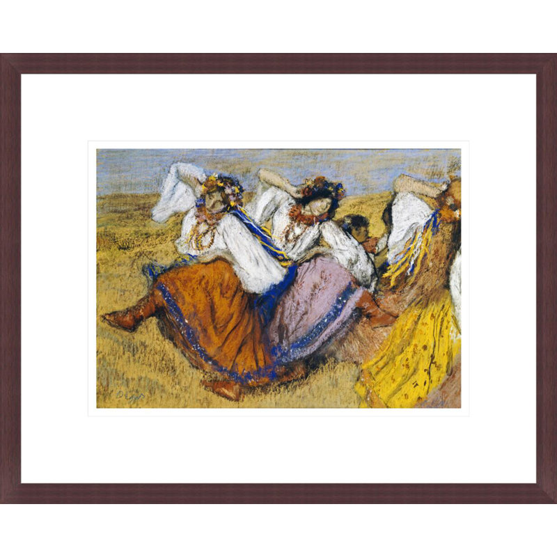 «Danseuses russes» par Edgar Degas, impression giclée encadrée, H 13,58 po x l 16,75 po
