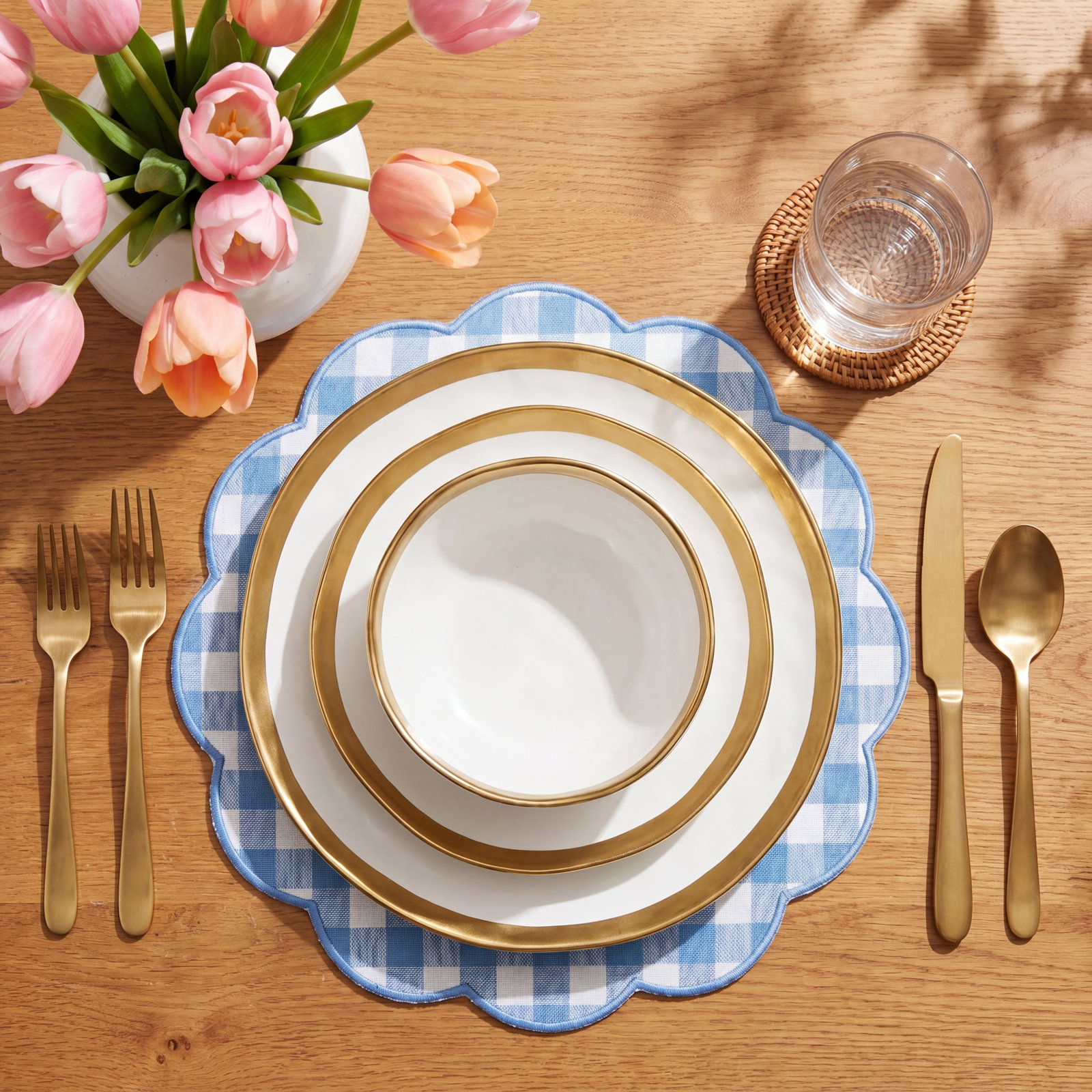 Porcelain Dinnerware Set, White