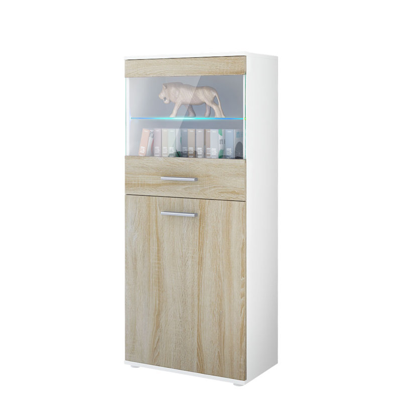 Kinser Curio Cabinet, Black, With