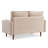 Velvet Lounge Sofa Seats 3, Highly Resilient And Comfortable Design, Comes With 2 Pillows, Suitable For A Variety Of Home Spaces-2030646557-2030646559