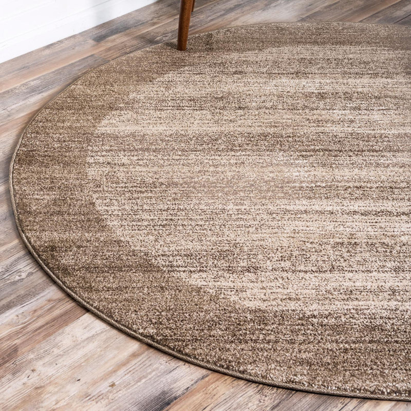 Hermina Beige Area Rug, Round 4'1"