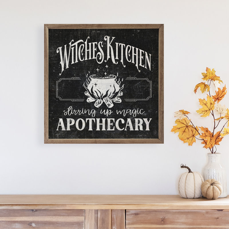 Witches Kitchen Black, 8" W x 8" H