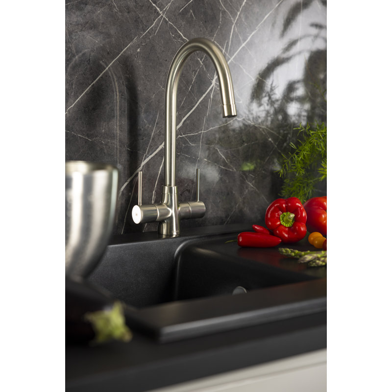 Abode Designs Nexa Monobloc Kitchen Faucet, Brushed Nickel