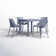 Asherton 4 - Person Patio Dining Set with Square Table