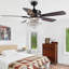 Ventilateur de plafond 52 po avec éclairage Gysklys
