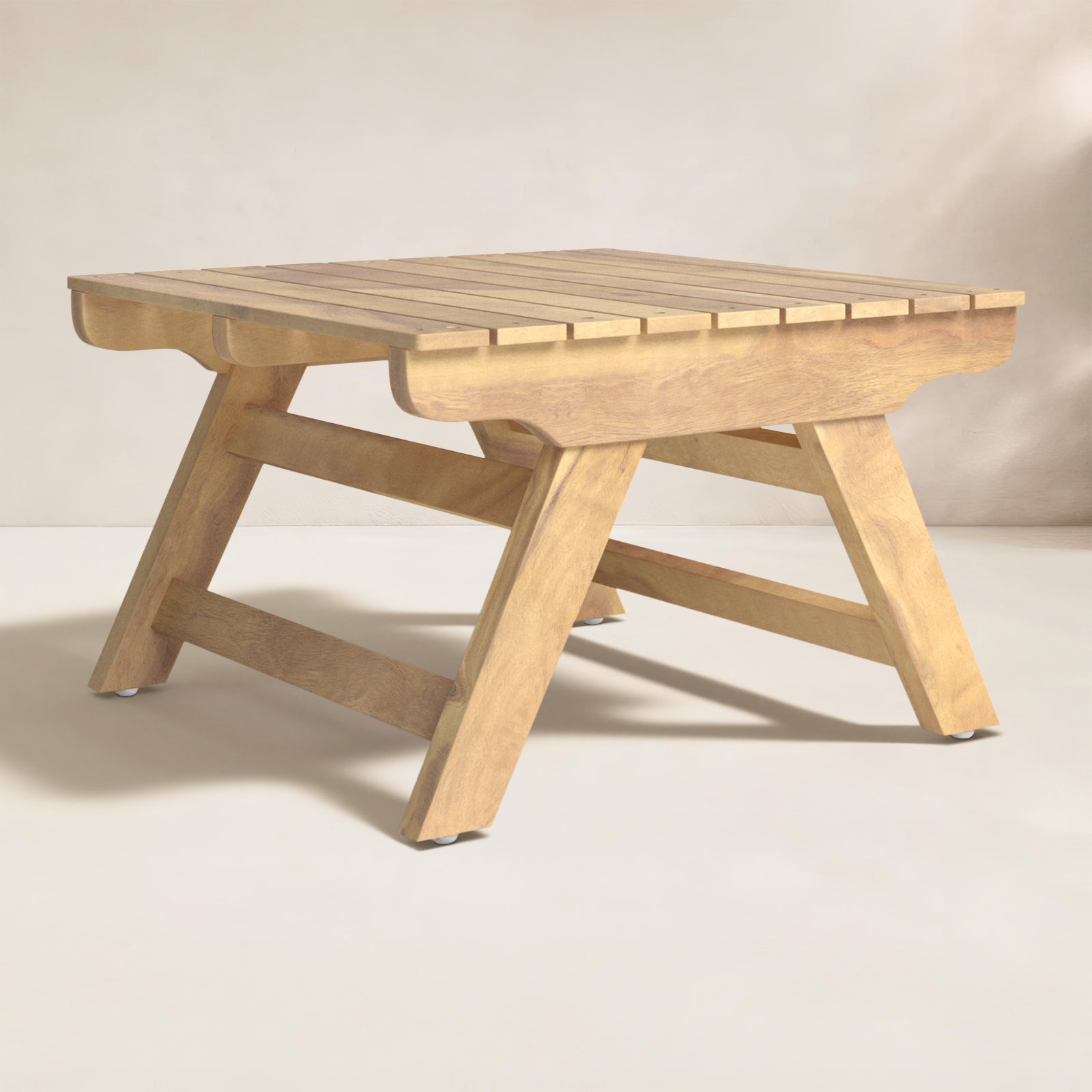 Bullock 19.75'' Outdoor Side Table, Teak