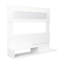 Meuble télé mural flottant avec tablettes ouvertes et rangement pour médias Irmo-2104217048