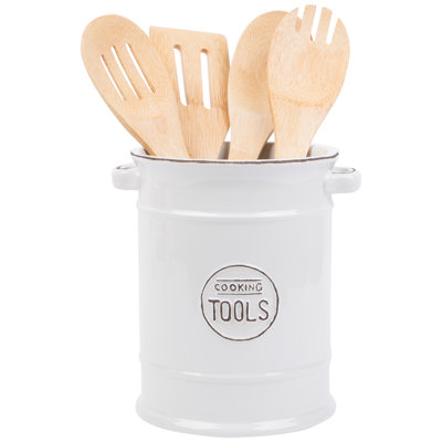 Ceramic / Porcelain Round Utensil Crock