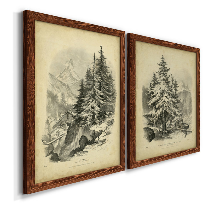 Toile encadrée de qualité supérieure The Larch, Toile encadrée érable, H 37,5 po x l 55 po x P 1,5 po