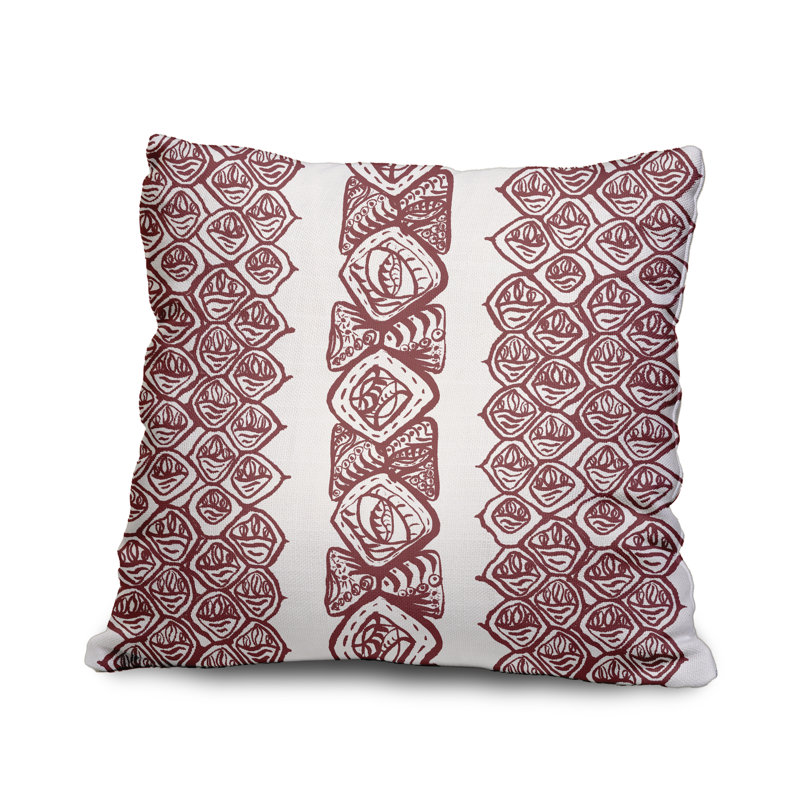 Housse et insert rectangulaires en coton, 20 po X 20 po, rouille