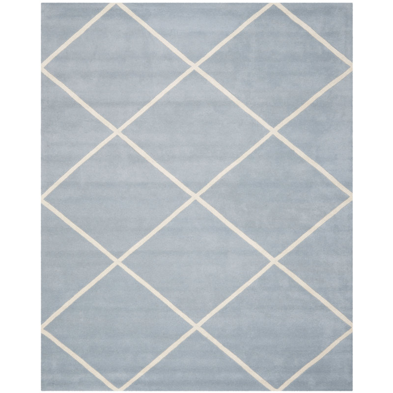 Tapis géométrique en laine touffeté à la main Teresita, Rectangulaire 3 pi x 5 pi