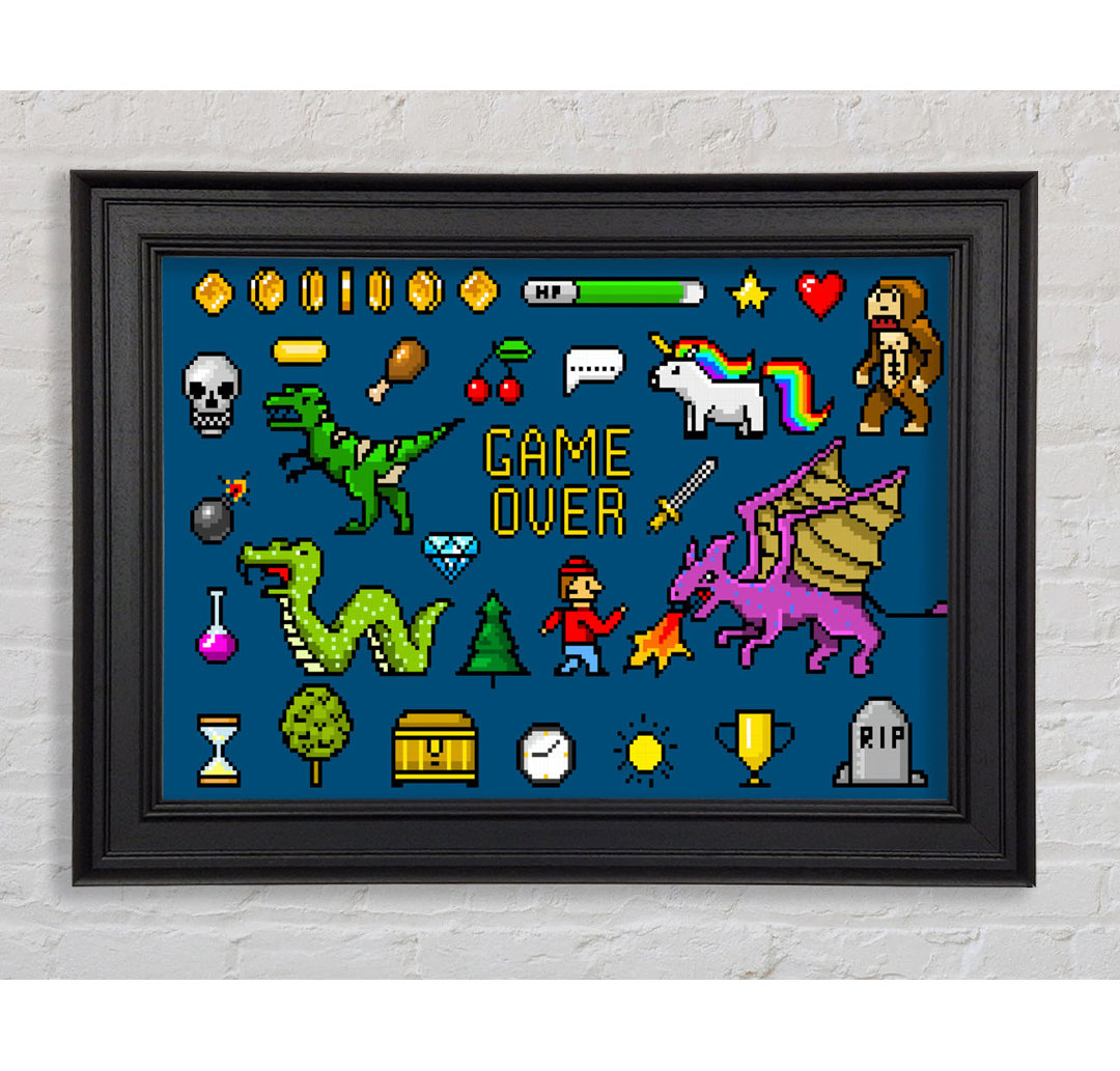 Game Over 8 Bit - Drucken