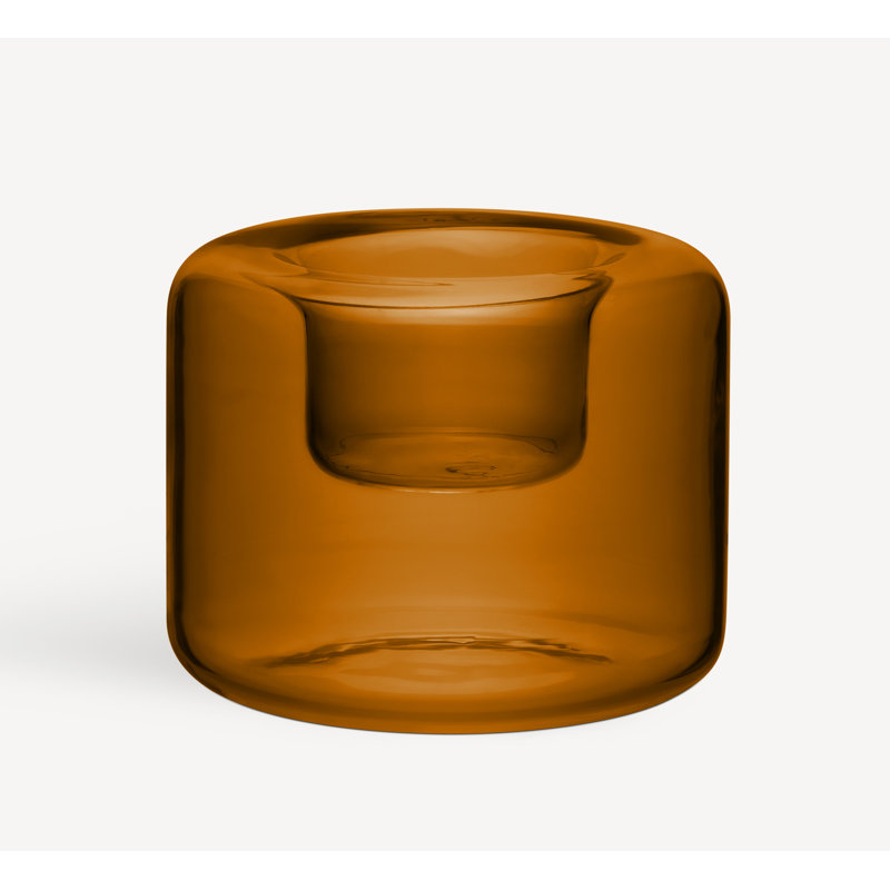Happy Votive Candle Holder, Amber