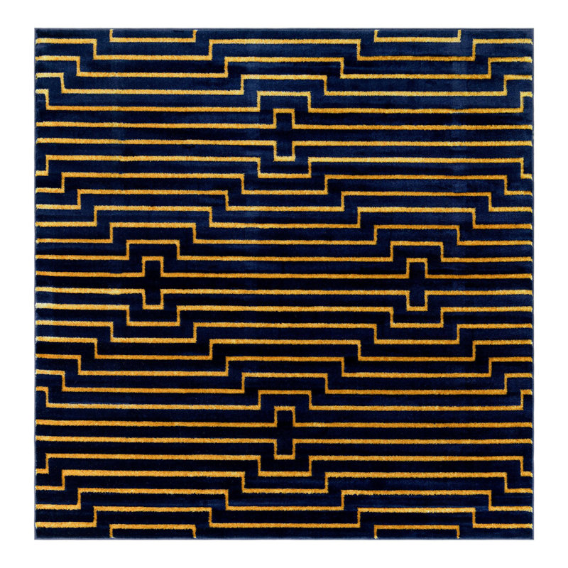 Nikica Geometric Area Rug , Square 7'10"
