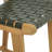 Banda Teak & Woven Leather Counter Height Stool-123280145