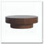 Table basse ronde en bois massif avec rangement 31,5 po-1598463431