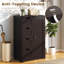 Armoire autoportante en bois avec 4 tiroirs et porte latérale-560007590