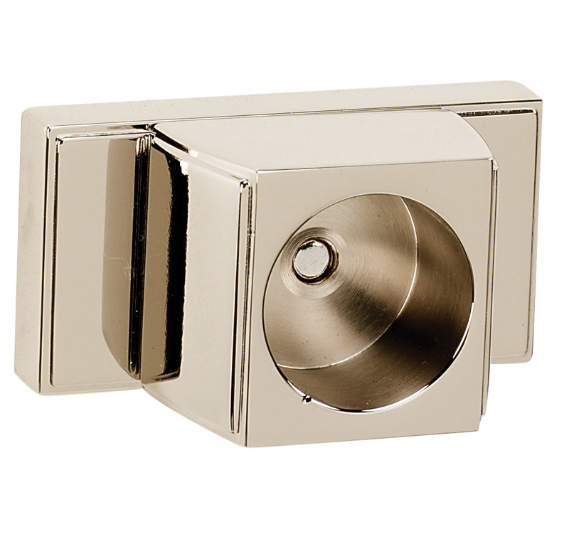 Arch Shower Rod Brackets Only, Polished Nickel