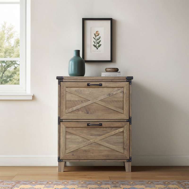 Cobden 23.7" W 2-Drawer Lateral File Cabinet