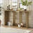 Ash Veneer Modern Curved Coffee Table for Entryway/Living Room, Easy Assembly &amp; Lower Shelf Storage