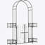 Arche de jardin polyvalente en métal avec barrière pour divers objets décoratifs