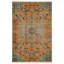 Tapis orange brûlé Overdyed