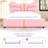 Full Size Upholstered PU Leather Bed Frame, With Butterfly Shaped Headboard And Footboard, Platform Bed Frame With Gold Metal Decorations, No Box Spring Needed, Light Pink-1406627858-1406627857