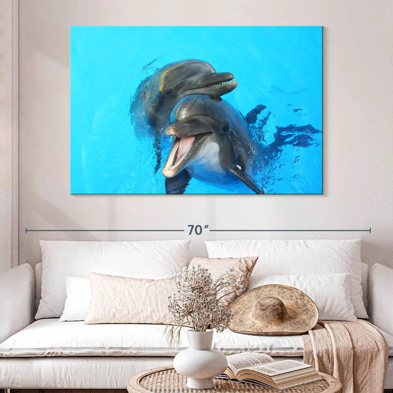 Happy Dolphins, 34" H x 51" W