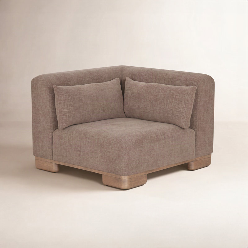 Chaise d'angle June - brun foncé, Brown
