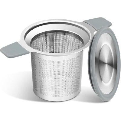 Tea Infuser Strainers, Stainless Steel Loose Leaf Tea Strainer Stepper With Heat Proof Double Handles, Extra Fine Mesh Ball Infusers, Diffuser Holder Filter For Mugs
