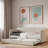 Upholstered Daybed With Trundle And Wood Slat-1420399140