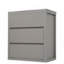 Ensemble de meuble-lavabo double 60 po, armoire de salle de bain avec deux lavabos en céramique séparés, tiroirs pleine extension et glissières de tiroir encastrées à fermeture en douceur, gris-495913704