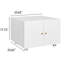 Spofford White Steel Mobile Pedestal Printer Stand - Office Furniture Copier Cabinet-94030286