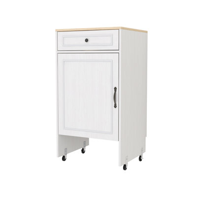 Robot Vacuum Stand Cabinet With Wheels, Sweeping Robot Storage Rack With Doors And Drawers, Side Table For Living Room, Home Office, Kitchen
