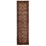 Fine Indo One-of-a-Kind 2'10" X 10'7" Hand Knotted Area Rug