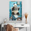 Ketti panda sur une toilette-108524482