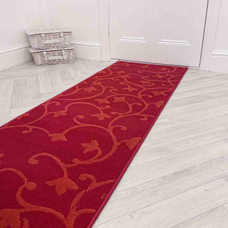 Runner Floral Area Rug, Runner 60 x 360 cm
