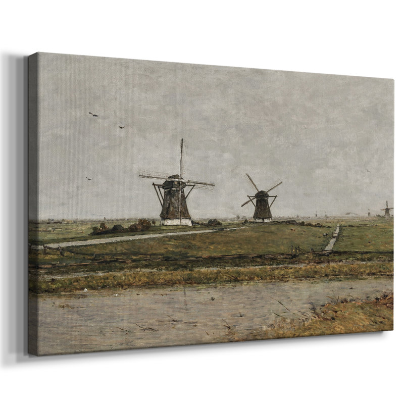 Paysage rétro - cmxxxi, H 13 po x l 19 po x P 1,5 po, Toile tendue
