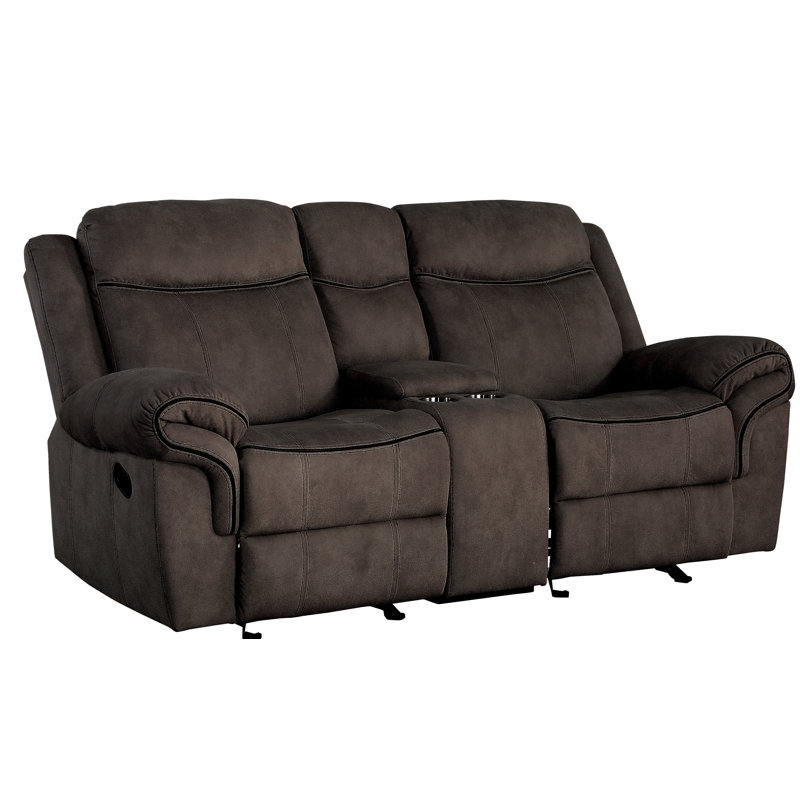 Causeuse inclinable en velours Ekrem