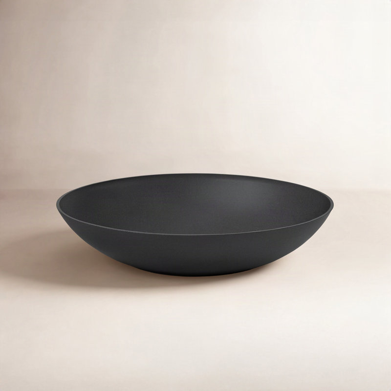 Pot à fleurs Pure Series Lane, Noir, noir, noir, noir, H 8 po x l 32 po x P 32 po, Ensemble de 1