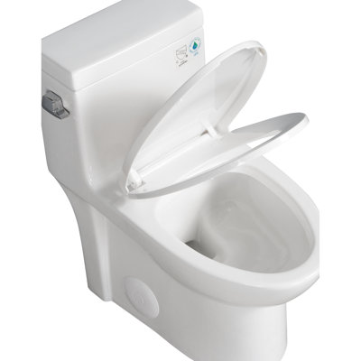 Plastic Toilet Tank Lid - White Bathroom Renovation Piece Quick Install Enhancement Simple